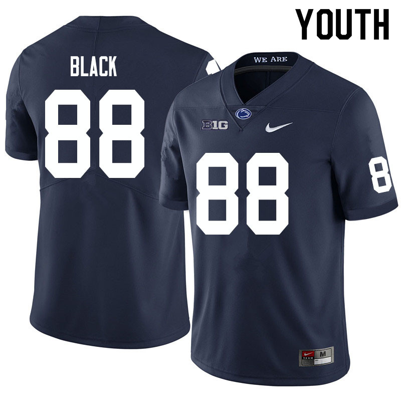 NCAA Nike Youth Penn State Nittany Lions Norval Black #88 College Football Authentic Navy Stitched Jersey CGP8798XT